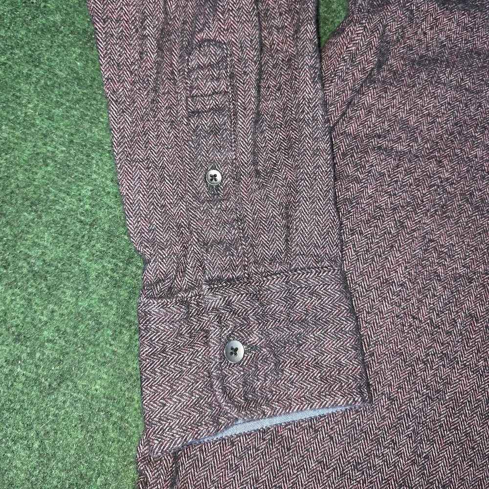 Flag & Anthem | 98% Cotton Micro Herringbone Button Down Casual Mens Shirt - Picture 15 of 15